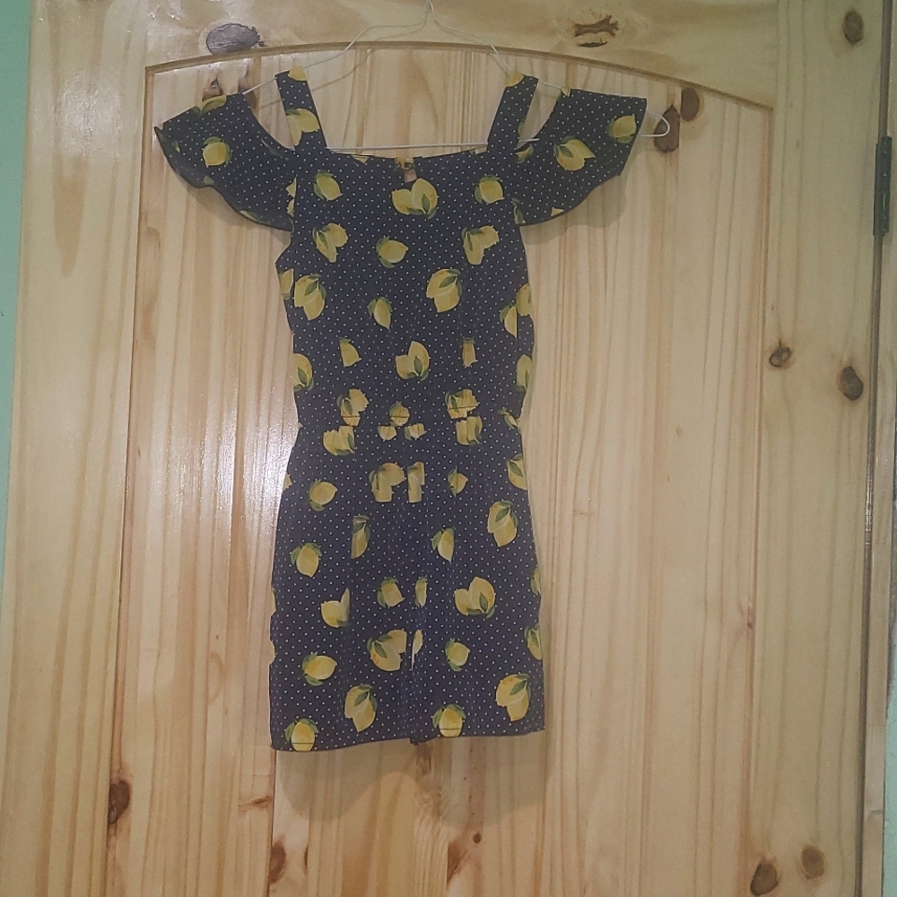Girls size small 7/8 Lily Bleu romper